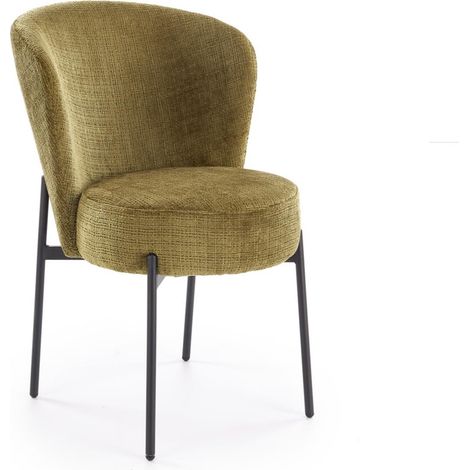 Silla Houston 2034, Olivo claro, 80x55x66cm, Tapiz, Metálico