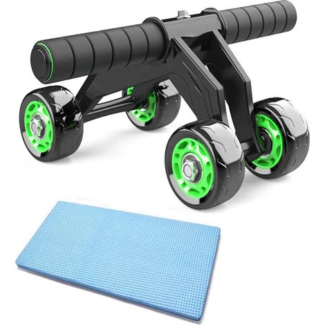 Rullo addominale 4 ruote allenamento muscoli attrezzo palestra casa fintess (1/5)