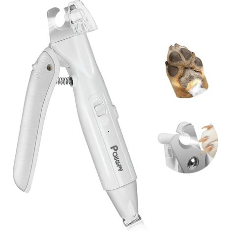 2-en-1 Tondeuse pour Poils de Pattes et Coupe Ongles pour Chien et Chat (1/5)