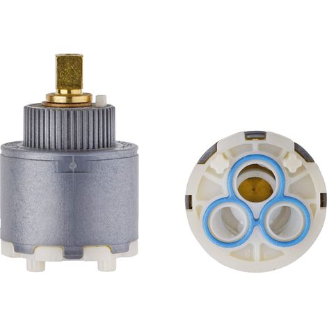 Cartouche thermostatique 35mm avec disques en céramique – Compatible Ondina CR7650Q – Goupille d'accouplement carrée en métal 7x7mm – Rubinetteriashop