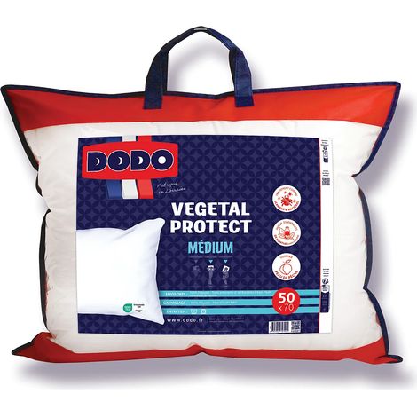 Oreiller DODO anti-acariens naturel à base d'huile essentielle de menthe - 50x70cm - VEGETAL PROTECT