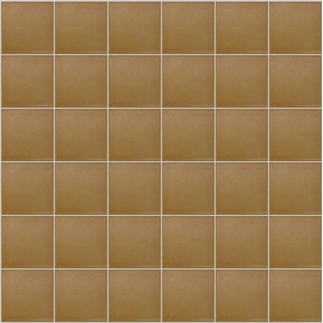 Mosaïque de grès cérame PICCOLO SILK 5x5cm (finition satinée) -  Mustard yellow - -  253 - Mustard yellow - boîte de 0.93 m2