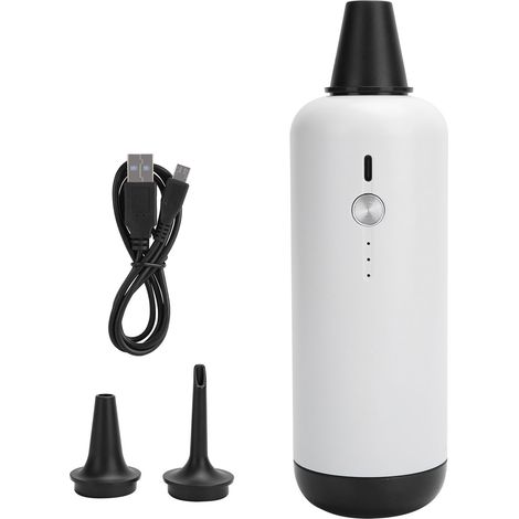 Weiße, tragbare elektrische USB-Luftpumpe für den Außenbereich, kompakte Heimpumpe (1/5)