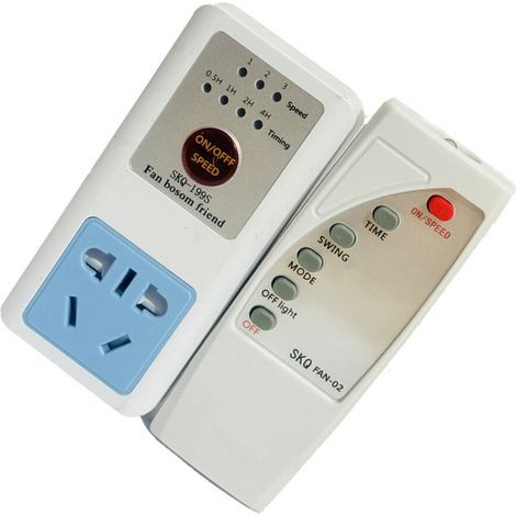 Prise de courant sans fil, télécommande, prise de ventilateur, (1/2)
