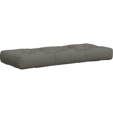 vidaXL Pallet Seat Cushion VIANEN 100% Polyester Grey 120 x 50 x 12 cm