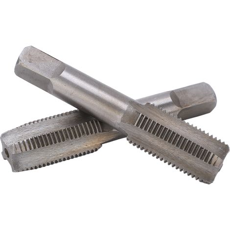 Lot de 2 Tarauds à Main Métrique HSS Acier Rapide, Filetage Standard M14x1.5, Outil de Taraudage Manuel pour Filets Droits (1/5)