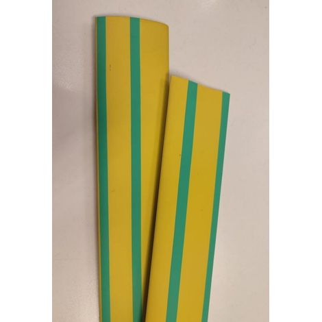 Etelec gaine thermorétractable gtuc/b-38/19-yg gt1204-jaune-vert