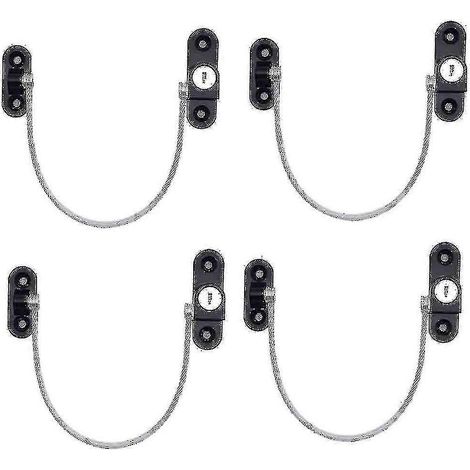 4 limiteurs de vitesse pour fenêtres et portes