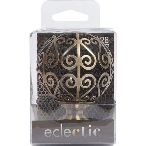 TERMINALE DECORATIVO MOD.SFERA COL.BRONZO (1/2)