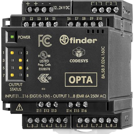 Finder 8A.88.9.024.160C OPTA Digitales SSR Erweiterungsmodul I/O-Modul
