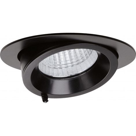 RANDY 2 Downlight rond orientable noir 70° LED intég 29,3W 4000K 3000lm ARIC 51253