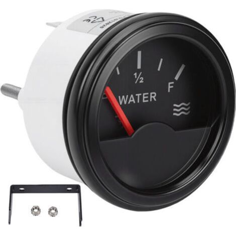 Pointer Water Level Gauge 52mm Universal Mounting Hole 9-32V 0-190Ω for Marine Boats Trucks RV Generators Bus (1/5)