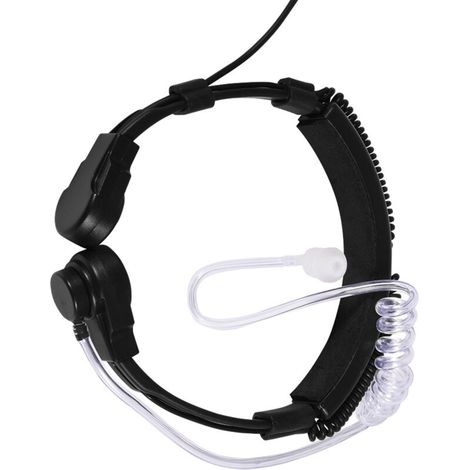 Micro-casque à tube acoustique avec PTT pour radio Baofeng UV5R et talkie-walkie (1/5)