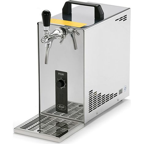 Zapfanlage, Bierzapfanlage, Bierkoffer, Durchlaufkühler PYGMY 25 1-leitig Trockenkühler, 35 Liter/h, Green Line