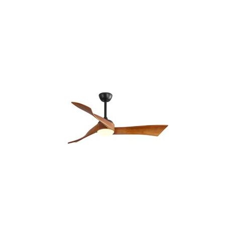 Ventilateur de Plafond avec Lumière LED Dimmable,52 Pouces 6 Vitesses,Télécommande,Moteur CC,Économe en Énergie,Noir (1/5)