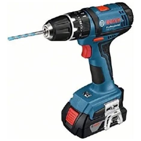 Bosch – Perceuse à batterie à percussion 18V avec 2 batteries 1,5Ah – Moteur Brushless – Couple 63Nm pour matériaux durs – Mallette incluse (1/4)