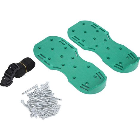 Chaussures aératrices de pelouse, sandales à picots pour aérer le sol et le jardin (1/4)