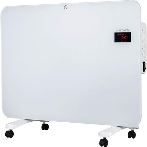 Radiateur convecteur 1500W mobile – 3 niveaux de chauffage – Minuterie 24h – Télécommande – IPX4 waterproof – Optimeo
