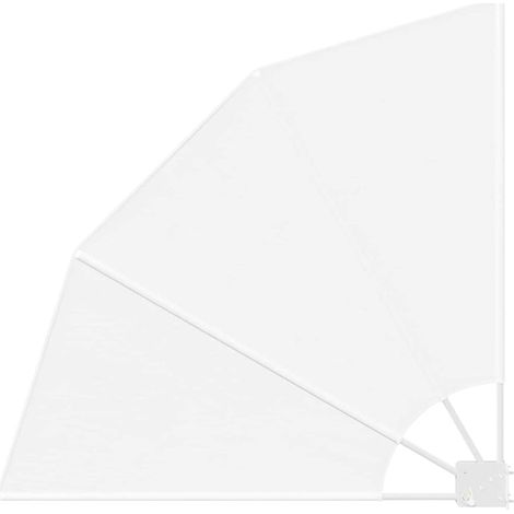 Maison Exclusive - Balkon Sichtschutz 115 x 115 cm Polyester Weiß