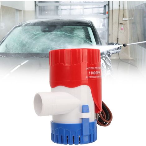 Pompe de relevage automatique 12V 1100GPH avec commutateur électronique pour bateaux, bassins et piscines (1/5)