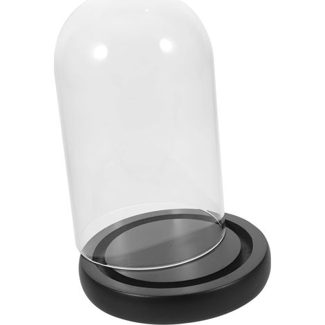 Support Verre Transparent avec Base pour Affichage De Fleurs Séchées Et Objets Décoratifs sous Cloche Vitrine Élégante pour Intérieur Et Extérieur Anti-poussière (1/5)