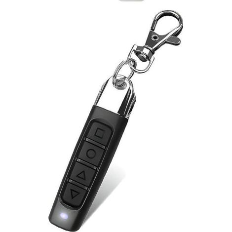 Télécommande universelle avec 4 canaux, 3 fonctions, ouvre-porte de garage, clonage automatique, fréquence 433,92 MHz, duplicateur de porte de garage, noir, 1 pièce (1/5)