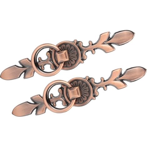 Poignée de porte Aramox, ronde en alliage zinc, lot 2, bouton (1/4)