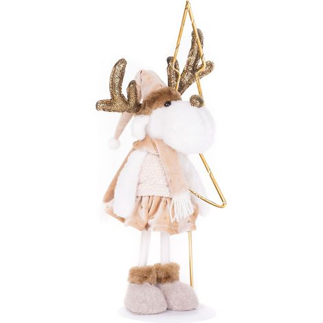 Dekoration MagicHome Weihnachten, LED Rentierkuh auf Platte, 50 cm, Leuchten/Blinken (1/3)