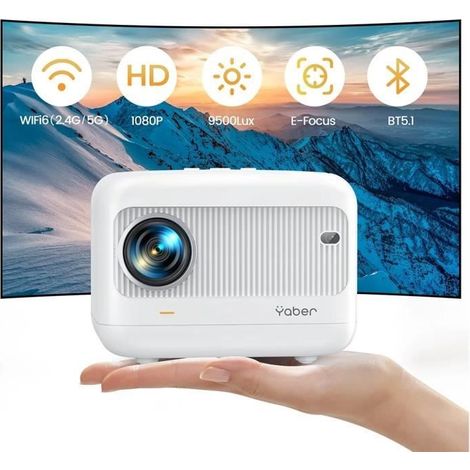 Mini projecteur - YABER - L1 - 9500 Lumens - WiFi - Bluetooth - Full HD 1080P (1/4)