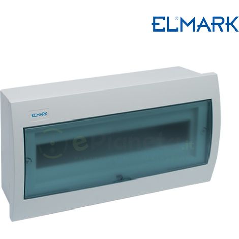 Quadro elettrico centralino 18 moduli DIN box superfice scatola da parete IP40 per interruttori bianco (1/5)