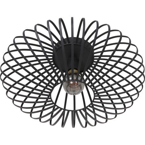 Anne Lighting - plafón - Dunbar - negro - metal - Ø 40cm - E27 - (1/4)