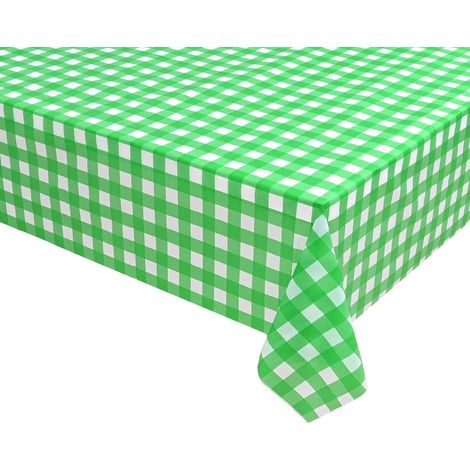 Tablecloth - Plaid Plastic - 137 X 274 Cm - Waterproof And Oil-Proof - Disposable - 7 Colors (1/5)