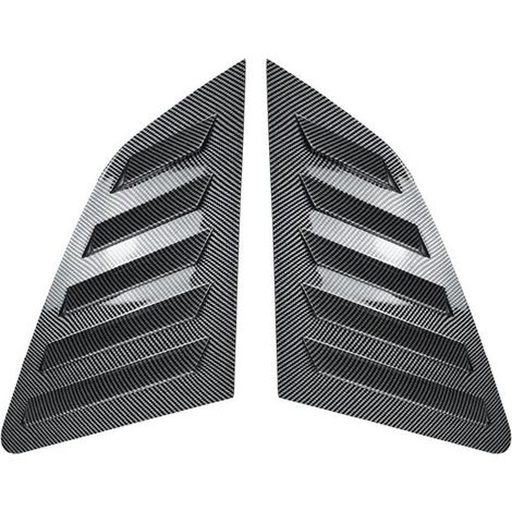 Protector triangular para la luneta trasera del Audi A3 S3 8V hatchback (modelos 2014-2020), color fibra de carbono.