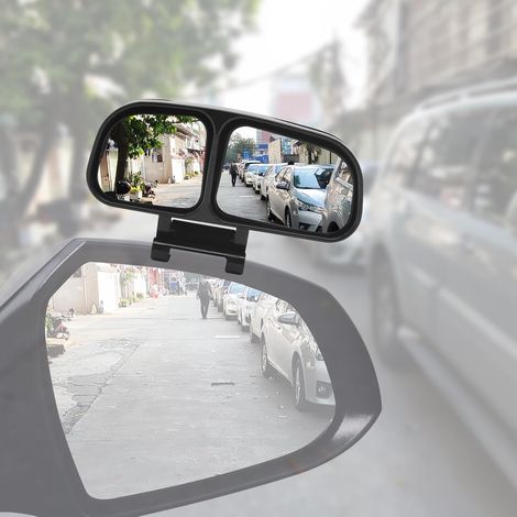 droite 1pcs,Miroir D'angle Mort de Voiture De Grand Angle, 2 en 1 Miroir D'angle Mort Pour Rétroviseur Angle réglable, Miroir Auxiliaire de Voiture for Car SUV RV (1/5)