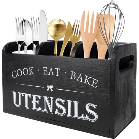 Kitchen Utensil Holder with 3 Compartments (1/5)