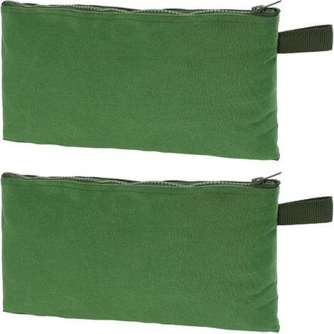 Set mit 2 vielseitigen, tragbaren Werkzeugtaschen aus Canvas für Profis und Heimwerker (1/4)