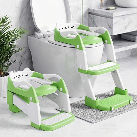 Reducteur Toilette Enfant, 2 en 1 Rehausseur Toilette Enfant (1/5)