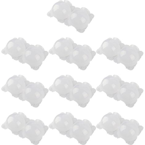 10 pièces de 12 cm de dispositif d'enracinement de plantes, boîte de greffage de boule de propagation haute pression, blanc,DUBUNS (1/4)