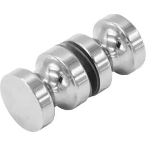 CSPARKV Bouton de porte en verre double face en acier poli, poignée de porte de douche en acier inoxydable 304 massif compatible avec les portes en verre de 6-18mm (1/5)