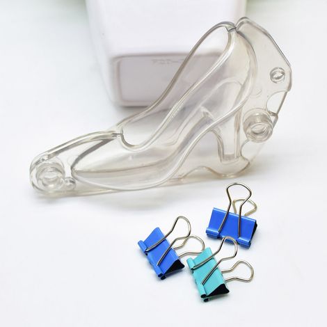 Abwaschbare und langlebige Silikonform mit Stilettoabsatzmuster, für Desserts, Schokolade, Kuchen und Gebäck, widerstandsfähige und flexible Form. (1/3)