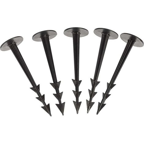 Lot de 100 piquets de Fixation pour Jardin pour la Fixation des Tissus Anti Mauvaises Herbes (1/4)