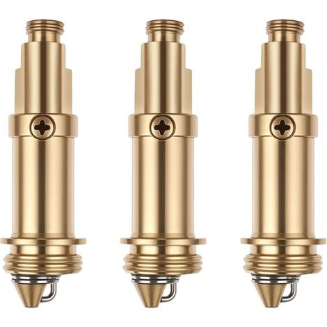 Confezione da 3 tappi di ricambio per lavabo, tappi a molla in ottone, tappo di ricambio per rubinetto a pressione in ottone, tappo di ricambio per rubinetto del bagno, ricambio per lavabo della vasca