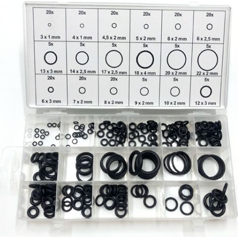 Kit de 225 circlips intérieurs et extérieurs en acier trempé, diamètres de 2 à 32 mm, haute résistance, fourni dans un coffret organisé (1/4)