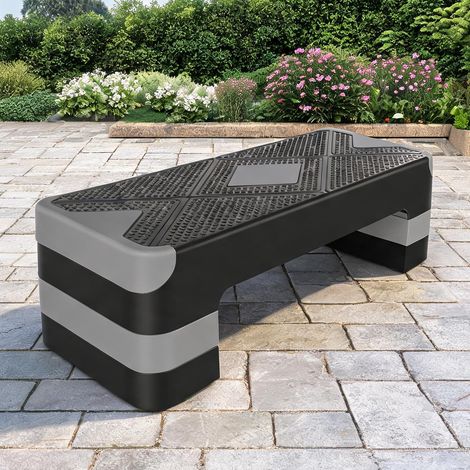 Stepper coloris gris en polyethylene 68,5 x 28 x 10 cm (1/5)