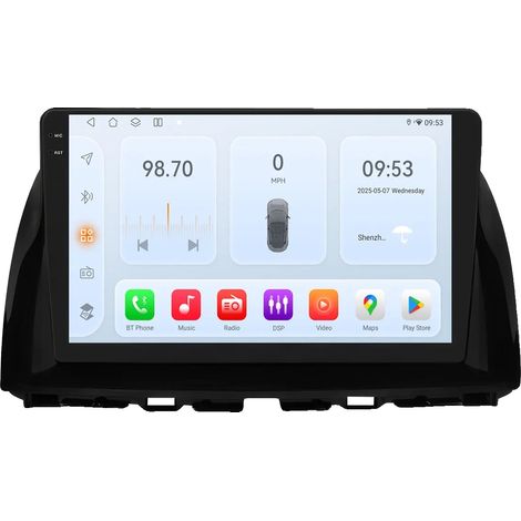 Autoradio, touchscreen, compatibilità con smartphone, compatibile con Mazda CX-5 2012-2015, A-8 core 4G 32G -QS2 (1/2)