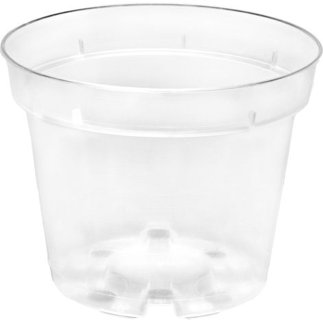 Garronda Pots Horticulture Ronds Transparents Pots pour Culture de Plants de Plantes et Fleurs GD-0024 (Transparent, ⌀ 13cm H 10,4cm) (1/5)