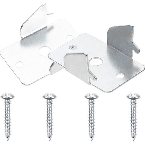 juegos de soportes fijos de pared para barras de cortina pesadas, accesorios para instalación de doble barra.