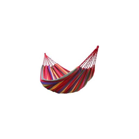 Hamac de jardin Portable en toile, lit de Camping suspendu, porche, arrière-cour, balançoire intérieure et extérieure, rouge