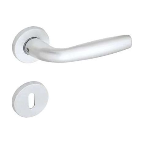 Maniglia Milena Alluminio Con Rosetta Patent Argento (1/2)