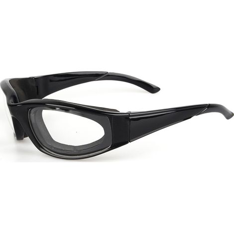 Verres de cuisine pour oignons (noirs), verres antibuée, cuisson sûre et sans larmes, éponge intégrée (1/5)
